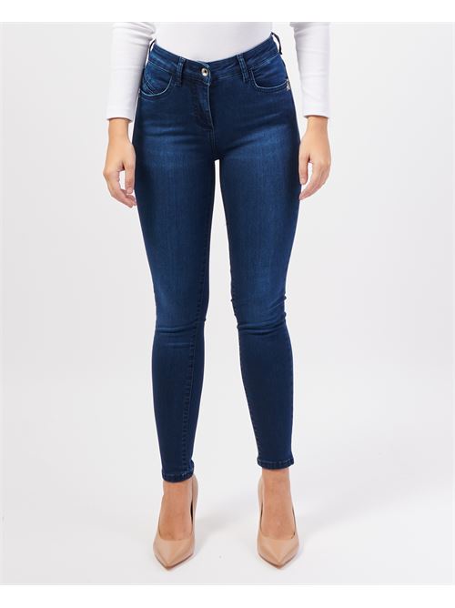 Mod?le de leggings en jeans Patrizia Pepe avec logo PATRIZIA PEPE | CP0509-D1HIBC920